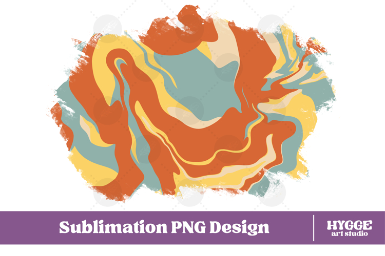 Retro Background Png Fluid Marble Paper Sublimation Splash