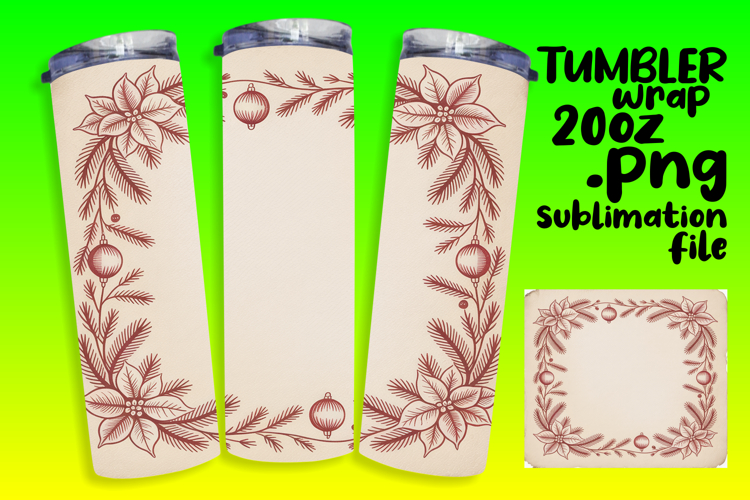 BEAUTY 20oz Tumbler PNG Wrap , Christmas