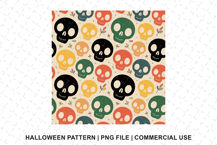 Skull Seamless Pattern Image 24