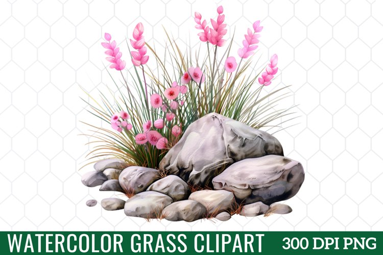 Watercolor Grass Clipart