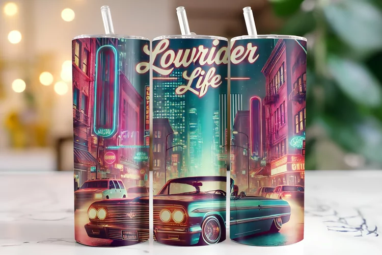 Lowrider Life Tumbler Wrap | Sublimation | Tumblers
