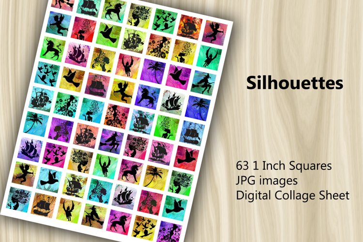 Digital Collage Sheet - Silhouettes (1799142)