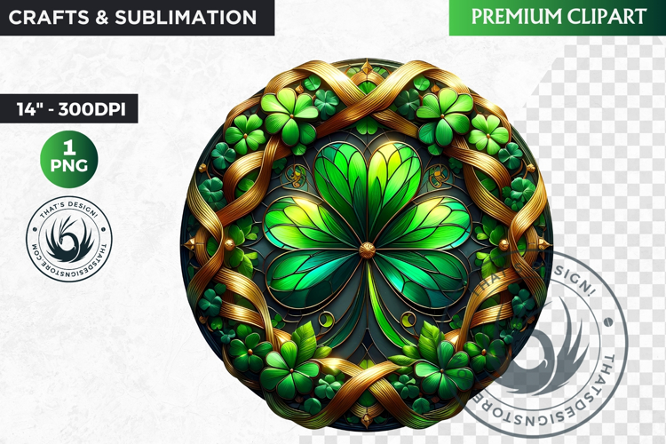 Watercolor Shamrock Clipart Image 18