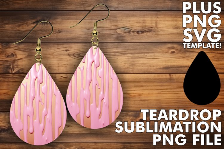 Teardrops of Colorful Expression: 3D Sublimation Design example image 1