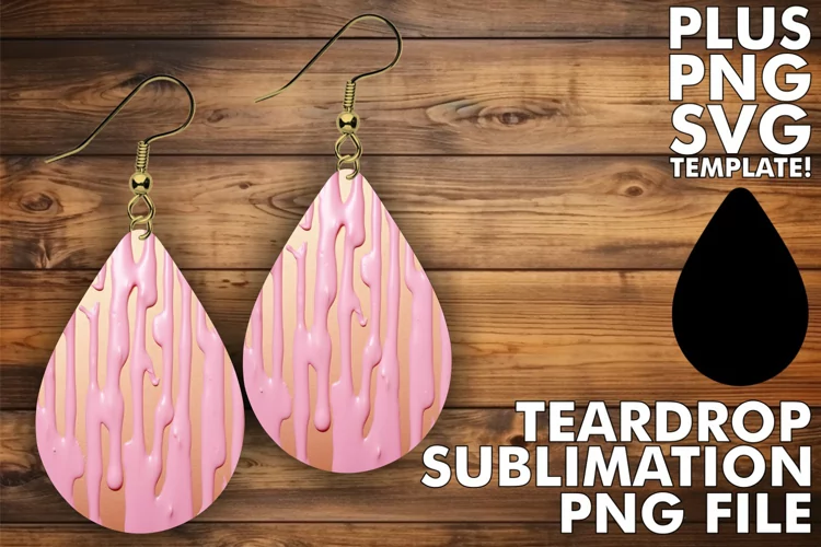 Teardrops of Colorful Expression: 3D Sublimation Design