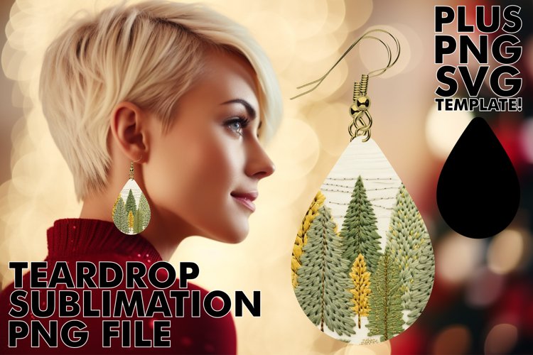 Whimsical Forest Fantasy: Teardrop Earrings example image 1