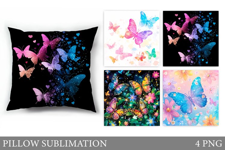 Butterfly Pillow Sublimation. Butterfly Sublimation