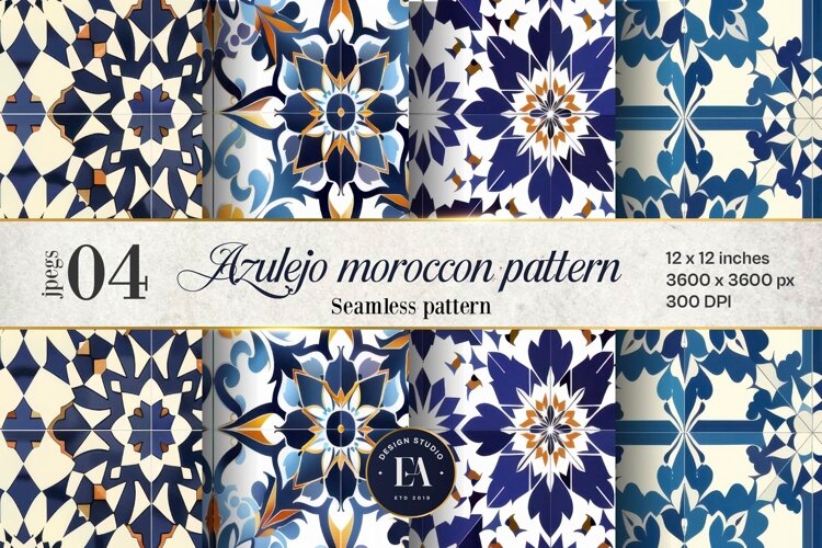 Azulejo Tile Pattern | Moroccan Traditional tiles example image 1