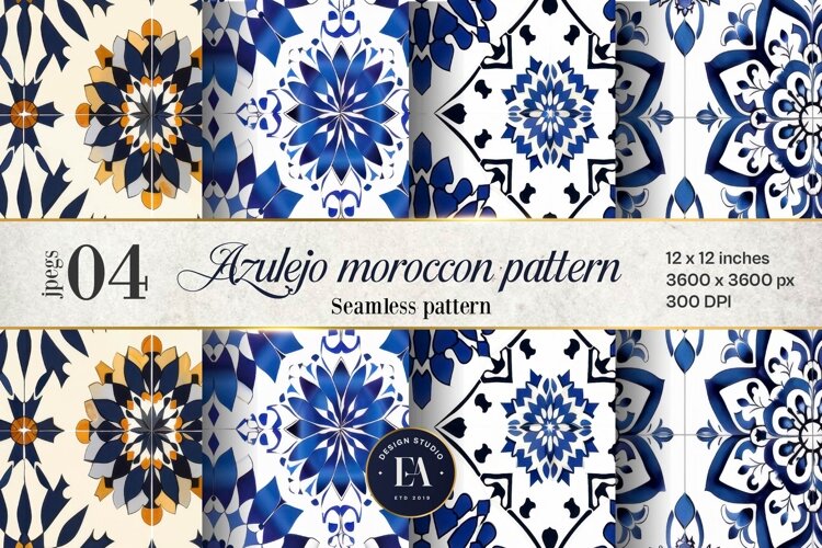 Azulejo Tile Pattern | Moroccan Traditional tiles example image 1