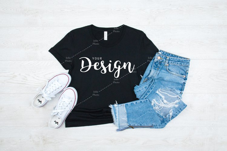 Black Tshirt Mockup Image 19