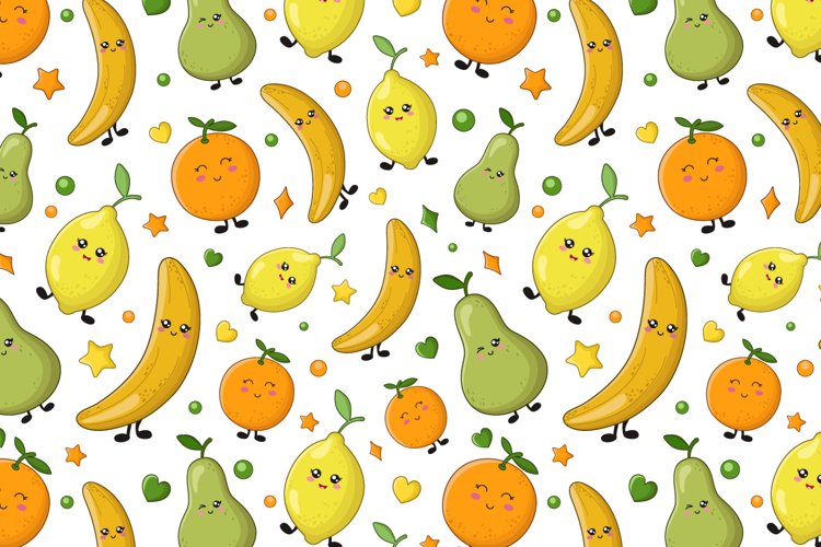 Cute fruit patterns example image 1