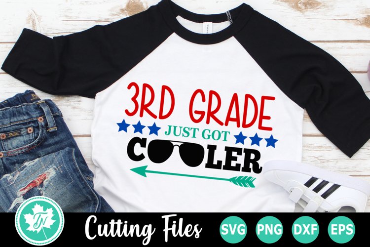 3rd Grade Just got Cooler - A School SVG Cut File example image 1