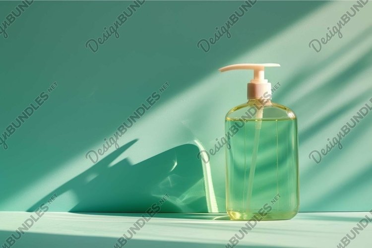 Minimalist soap dispenser in sunlight example image 1