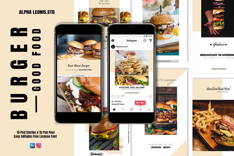 Food Branding Stories & Post example image 1