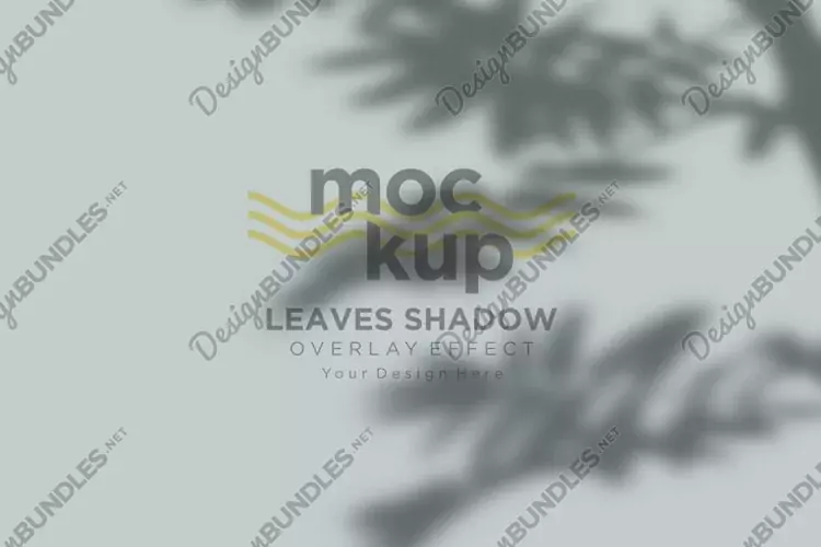 Leaves Shadow Overlay Effect Mockup