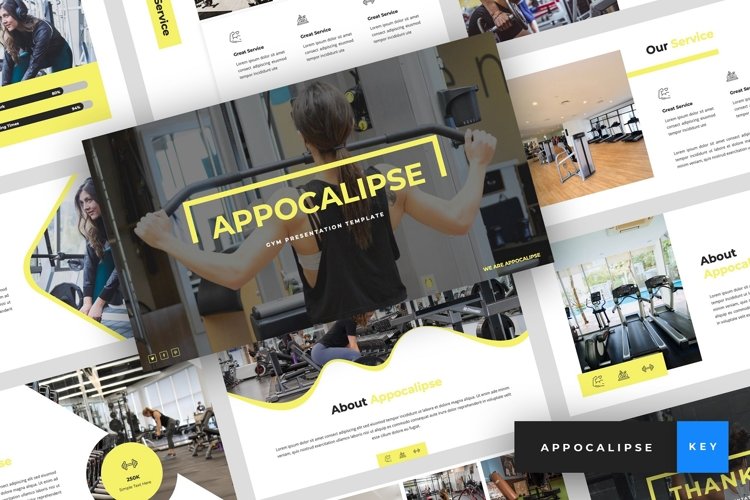 Appocalipse - Gym Keynote Template example image 1