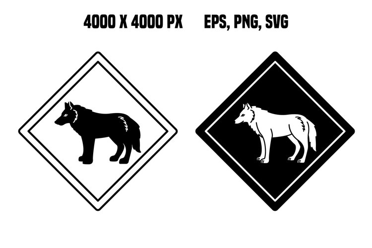 Howling Wolf Clipart Image 7
