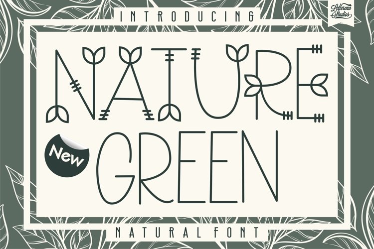 Nature Green - Nature Sans Serif Font example image 1