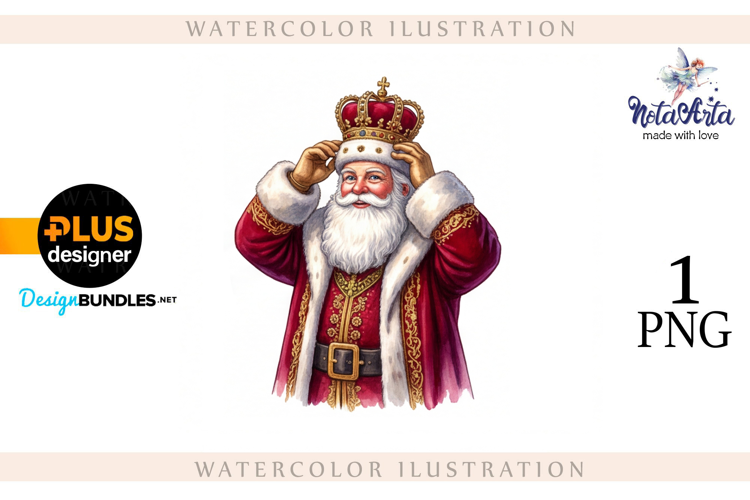 Christmas Santa in Elegant Attire