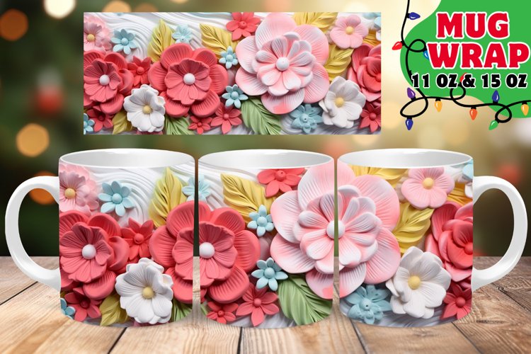 Snowy Fantasy Christmas Mug Sublimation, 11oz   15oz