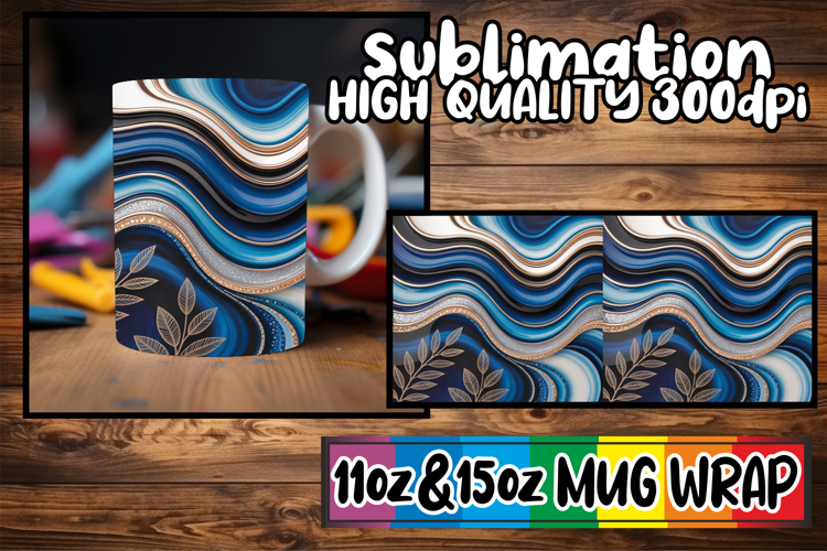 Unique flair 11oz 15oz mug wrap, Pattern