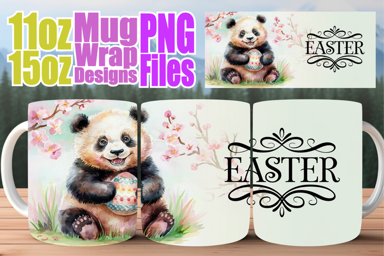 Beautiful sunsets sublimation mug wrap, Easter