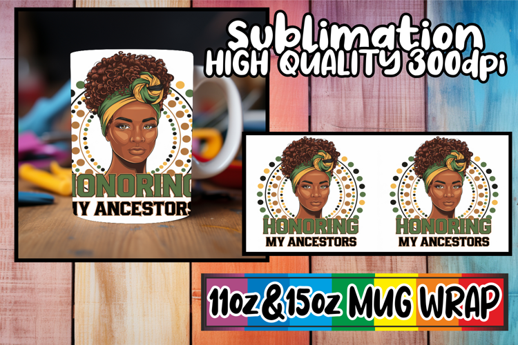 Charming vibes sublimation print wrap, Black Woman