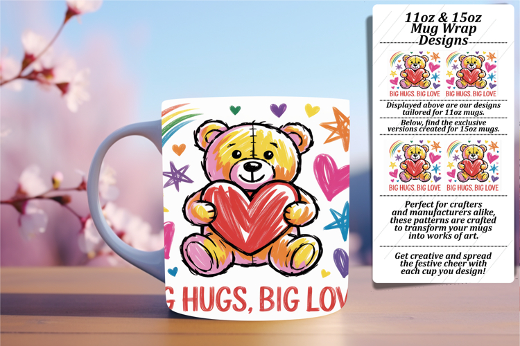 Fresh 11oz Mug Wrap Png Artwork , Valentines Day