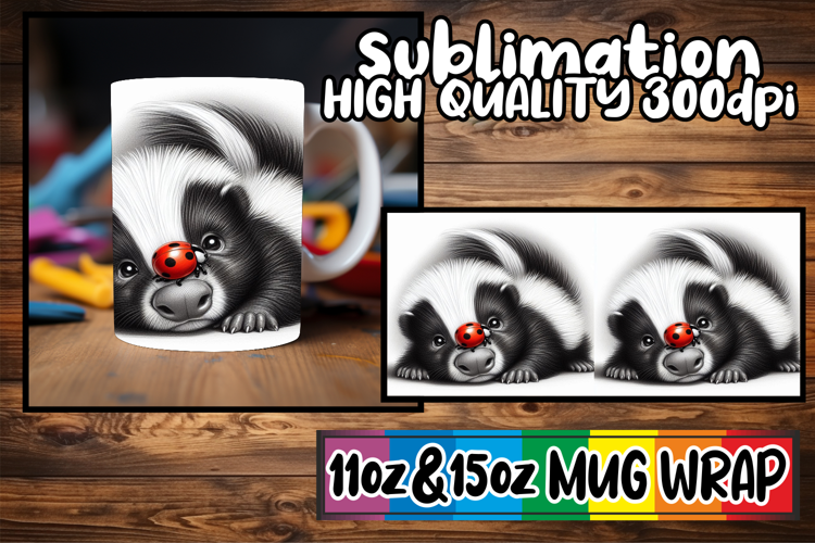 Bright beginnings 11oz 15oz sublimation wrap, Cute Animals