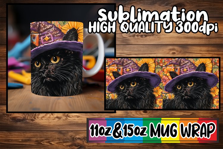 Ghostly Gathering: 3D Mug Sublimation Wraps - Autumn Magic