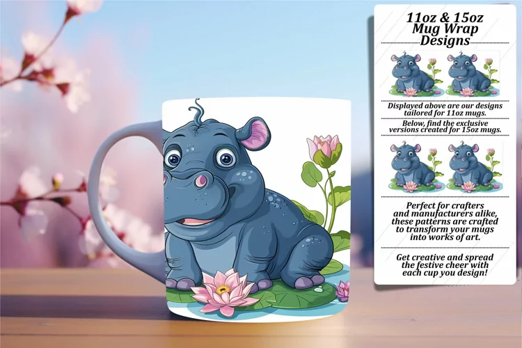 Colorful Critter Kingdom Mug Wrap 15oz