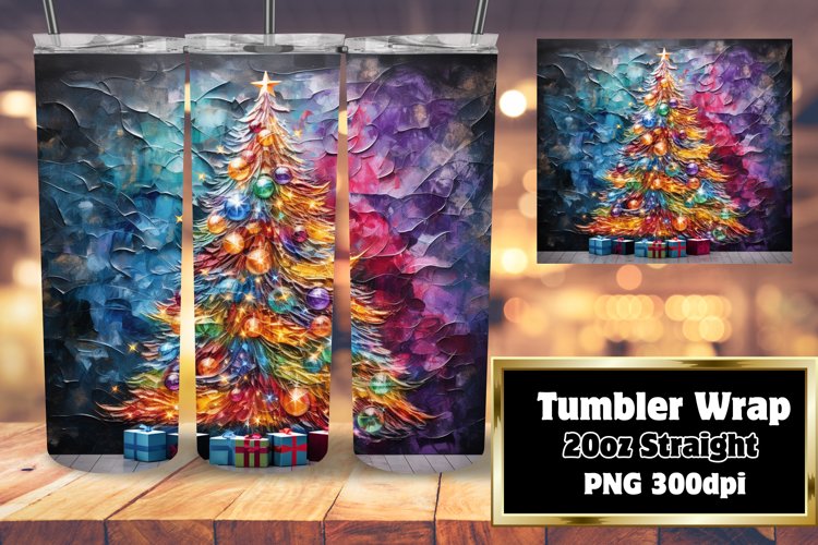 Winter Christmas 3D Vibrant Ornaments 20oz