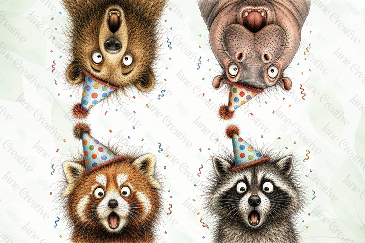 Surprise Birthday Animal PNG Clipart