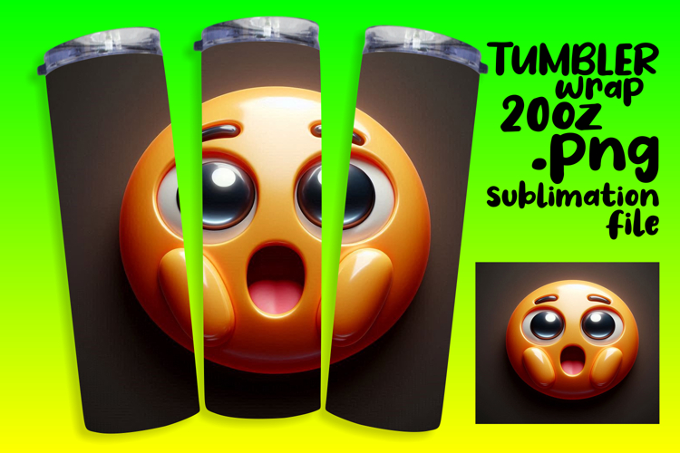 Personalized 20oz Artwork for Gifts , 3D Emoji