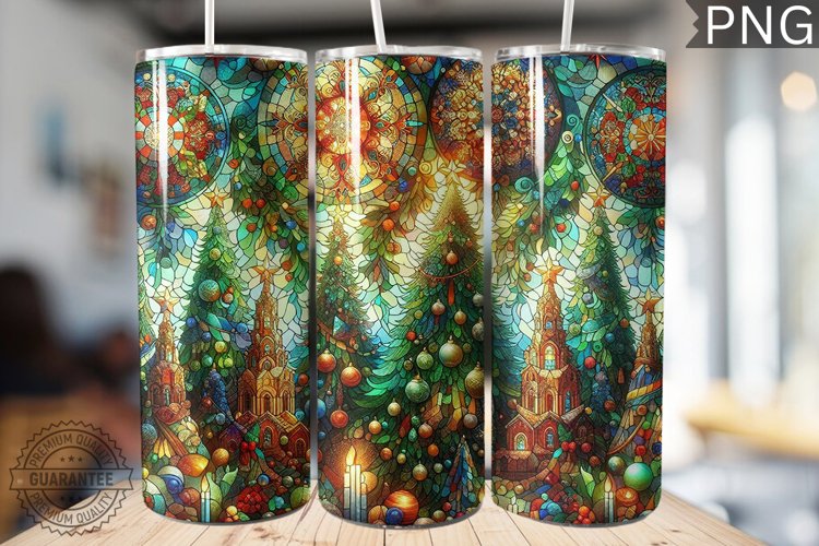 Christmas Tree Tumbler Wrap Design |High Quality 300 Dpi