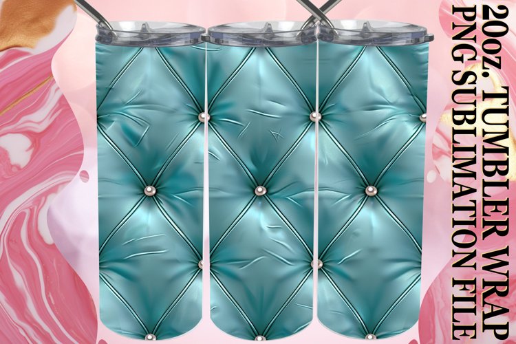 Quilted Effect Pattern Tumbler Sublimation, 20oz example image 1
