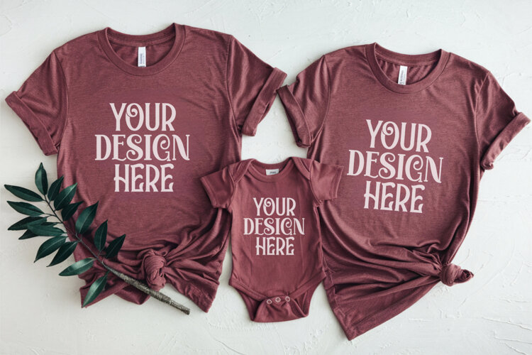 Christmas Family Matching Group T-Shirt Mockup example image 1