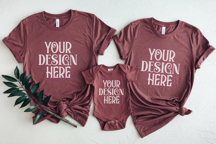Christmas Family Matching Group T-Shirt Mockup