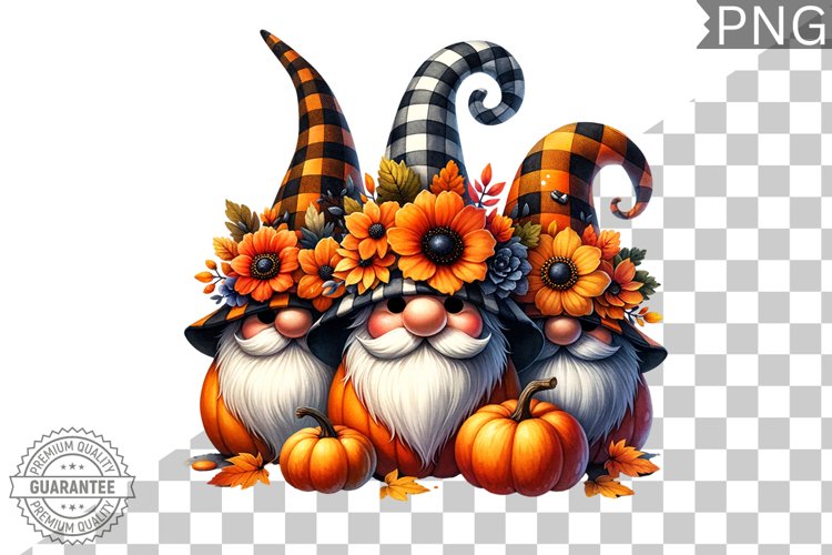 Halloween Gnome Sublimation - Clipart PNG Design