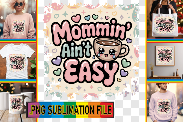 Vibrant TOTE BAG Art Ideas PNG, Mothers Day