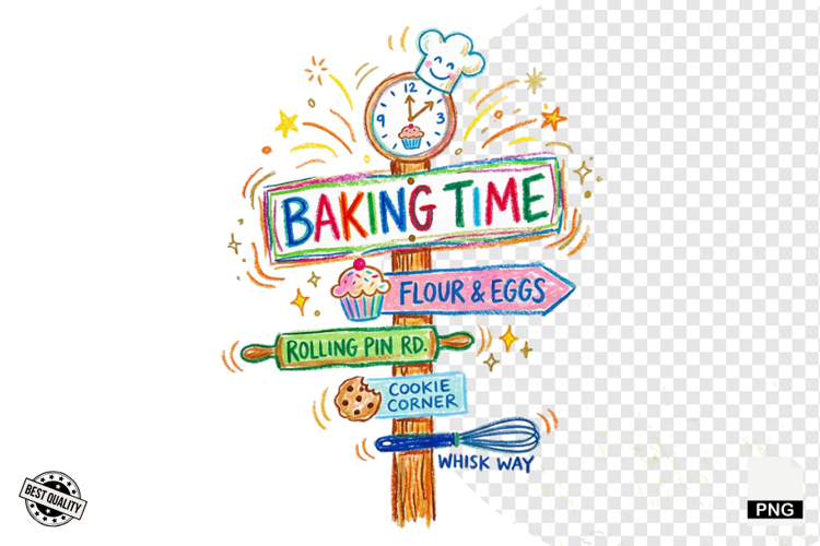 Baking Signpost PNG