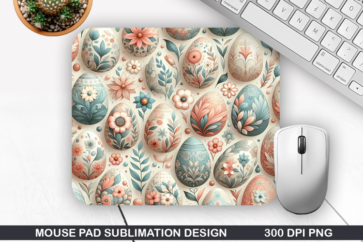 Easter Eggs Mouse Pad Sublimation, Easter Mouse Pad PNG