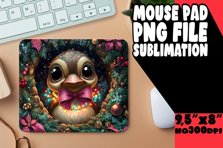 Timeless Mouse Pad Sublimation Style, Christmas Animals