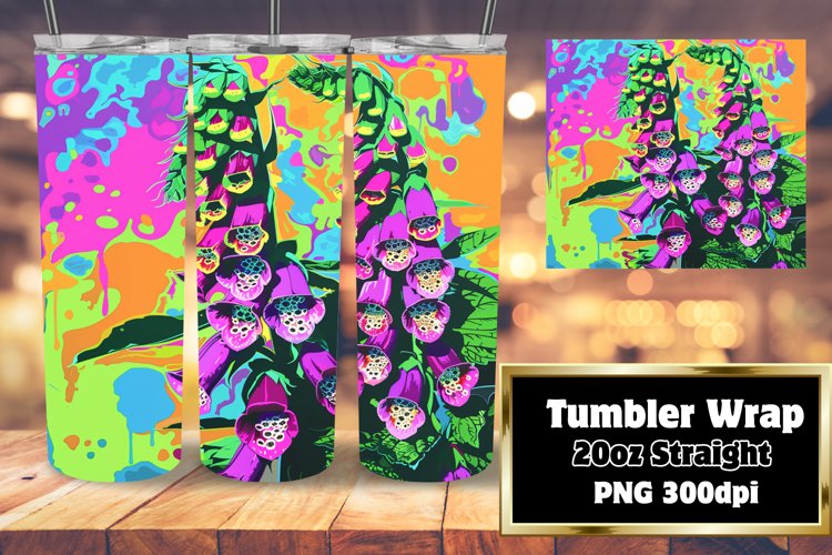 Cheerful Floral Pattern Sublimation Wraps