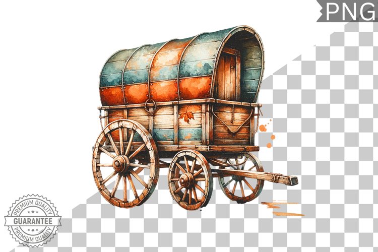 Fall Wagon Garden Sublimation - Fall Clipart PNG Design