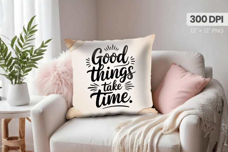Inspirational Quotes Pillow PNG Motivational PNG Sublimation example image 1