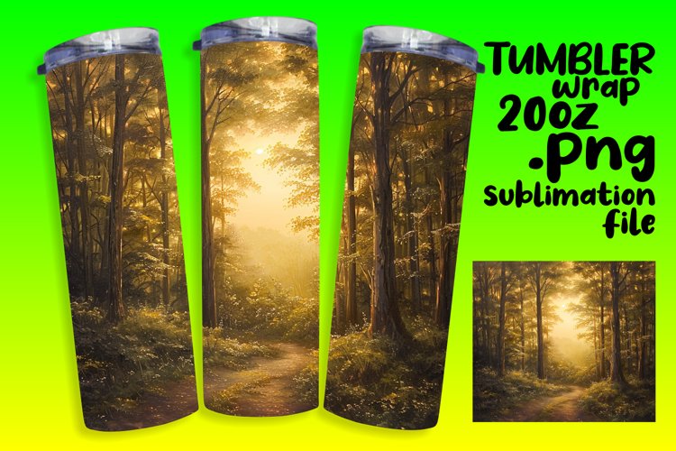 Forest Haven Tumbler Sublimation 20oz