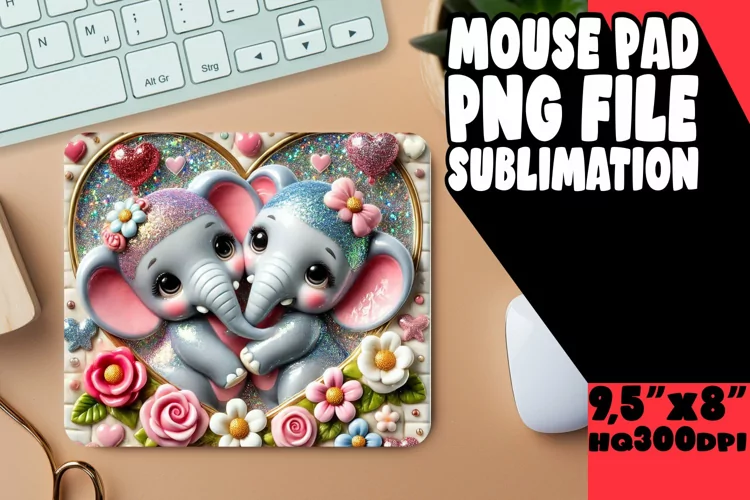 Unique Mouse Mat Sublimation, Cupid