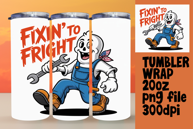 VIBRANT 20oz Gift Tumbler Design , Funny Ghost