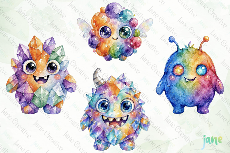 Cute Whimsical Monster Clipart